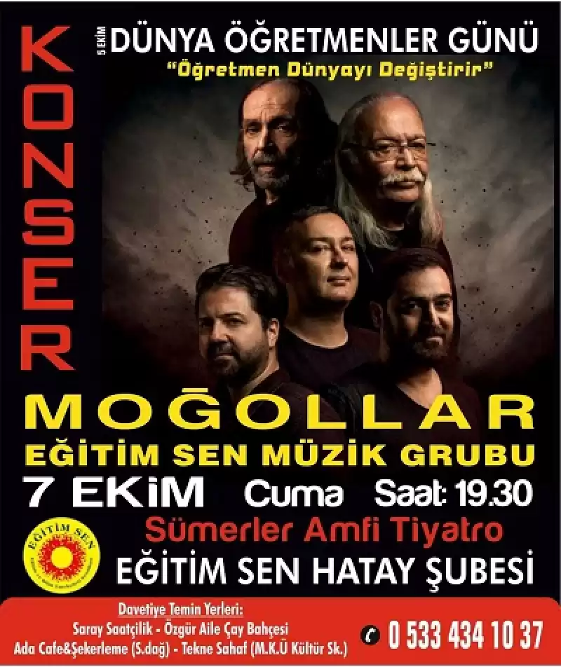 Moğollar Eğitim Sen Müzik Grubu Konser Verecek