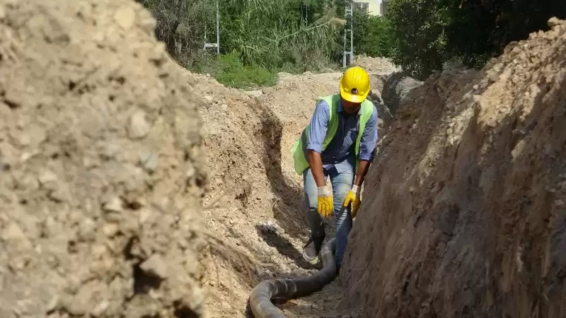 Mağaracık’ta Içmesuyu şebeke çalışmaları Sürüyor