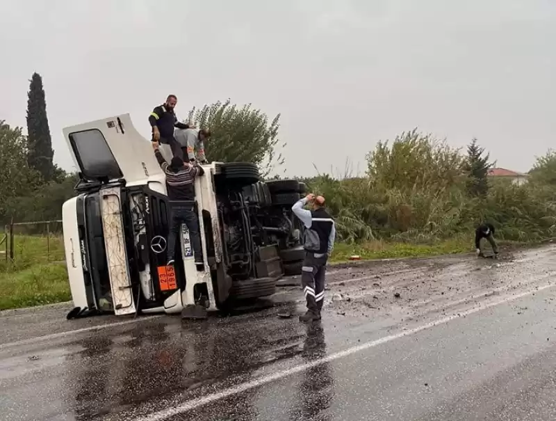 LPG Yüklü Tanker Devrildi