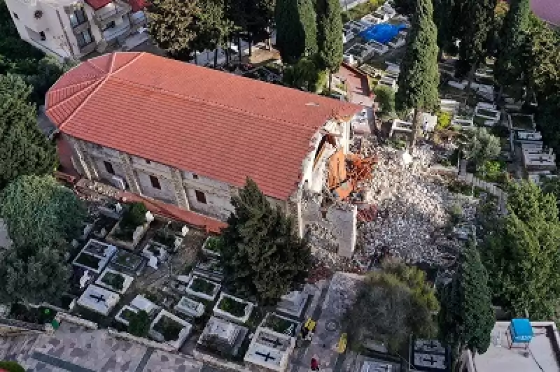 Hatay'daki Meryem Ana Kilisesi De Depremlerde Zarar Gördü