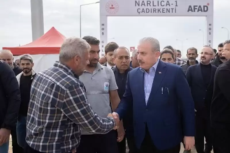 TBMM Başkanı Şentop, Hatay'da çadır Kenti Ziyaret Etti