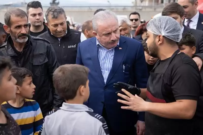 TBMM Başkanı Şentop, Hatay'da çadır Kenti Ziyaret Etti