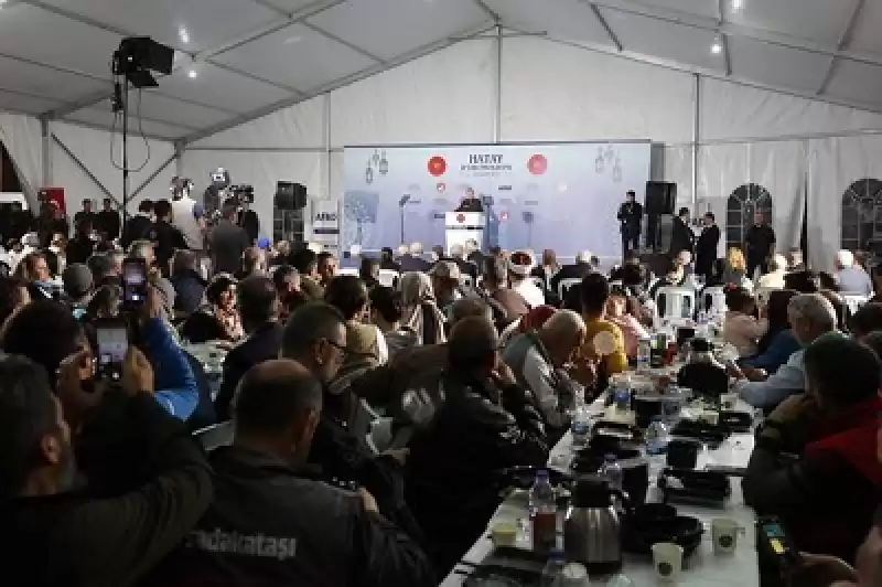 Cumhurbaşkanı Erdoğan, Hatay’da Depremzede Ailelerle Iftar Programında Konuştu