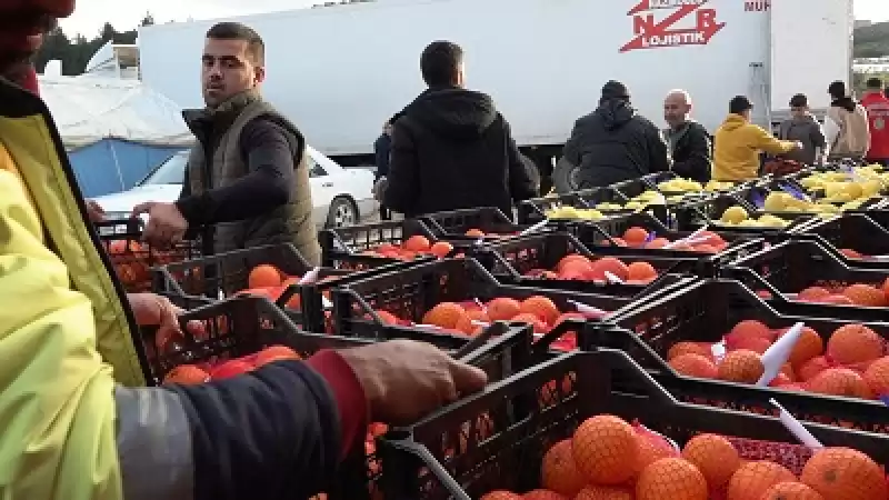 Mersin Büyükşehir Belediyesinden Hatay’a 24 Ton Limon Ve Portakal 