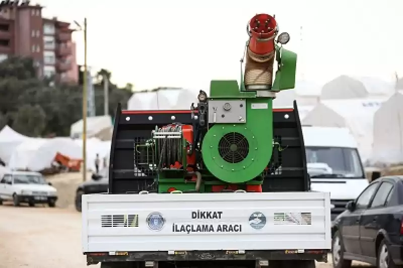 Hatay'daki çadır Ve Konteyner Kentlerde Hijyen çalışmaları Titizlikle Yürütülüyor