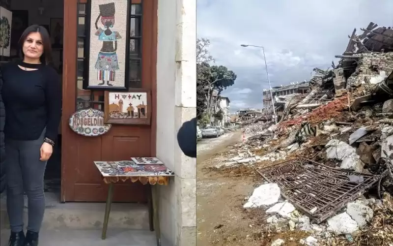 Depremde Yıkılan Atölyesinin önünde Gözyaşı Döktü