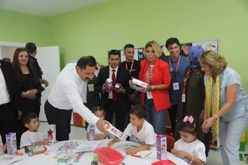 Hatay'da Çocuklar Gülsün Diye Derneği öncülüğünde Yaptırılan Anaokulu Açıldı