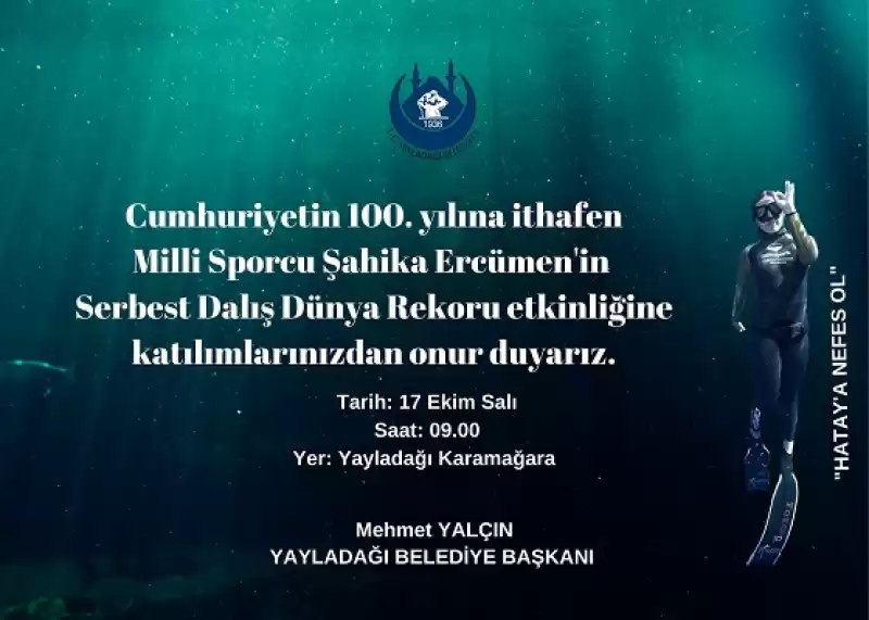 Yayladağı Karamağara Bölgesi 100. Yil Cumhuriyet Dalişi Ile Dünyaya Tanitiliyor