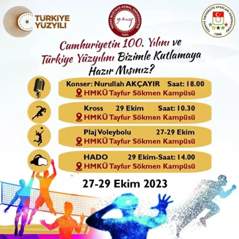 Cumhuriyet'in 100. Yılı Coşkusu MKÜ'de Yaşanıyor