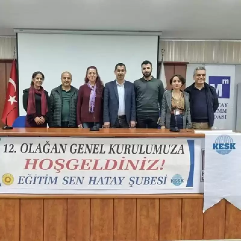 Hatay Eğitim-Sen'de Özgür Tıraş Güven Tazeledi