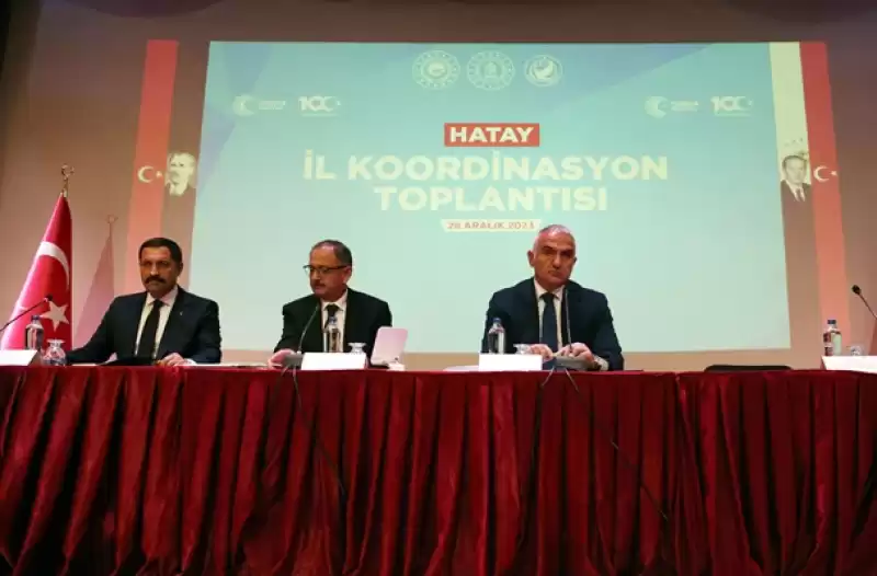 Bakanlar Özhaseki Ve Ersoy, Hatay'da Il Genel Koordinasyon Toplantısına Katıldı