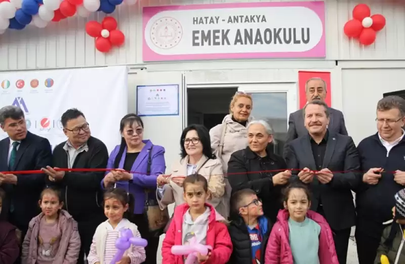 Hatay'da Mehmet Akif İnan Vakfı öncülüğünde Yaptırılan Anaokulu Açıldı