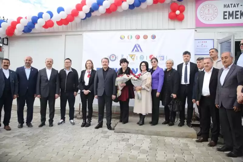 Hatay'da Mehmet Akif İnan Vakfı öncülüğünde Yaptırılan Anaokulu Açıldı