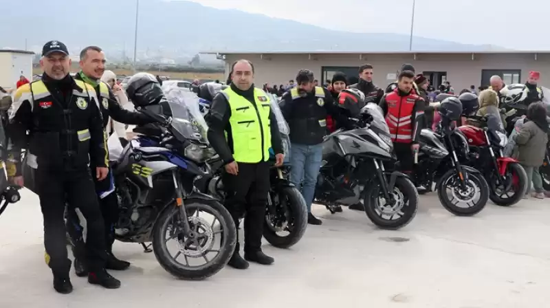 Motosikletliler Depremzedeler Için Hatay'da Buluştu 