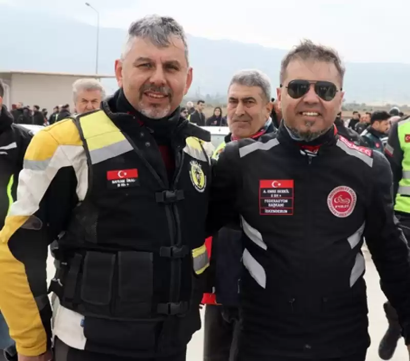 Motosikletliler Depremzedeler Için Hatay'da Buluştu