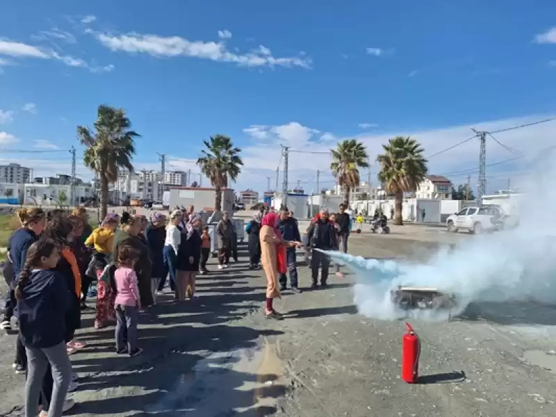 Konteyner Kentte Yangına Müdahale Eğitimi