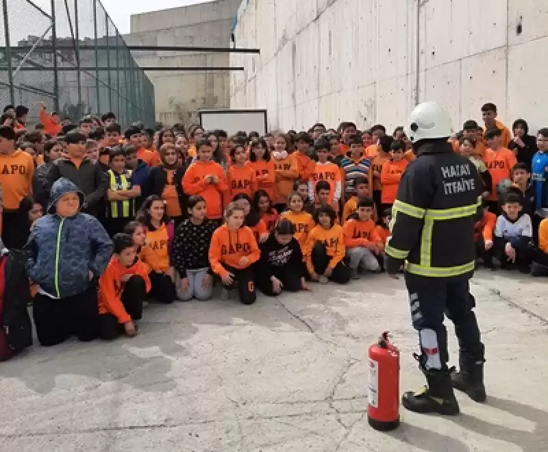 Belen'de öğrencilere Yangın Güvenliği Eğitimi Verildi