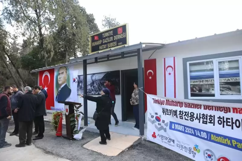 Türkiye Muharip Gaziler Derneği Hatay Şubesi Binası Törenle Açıldı