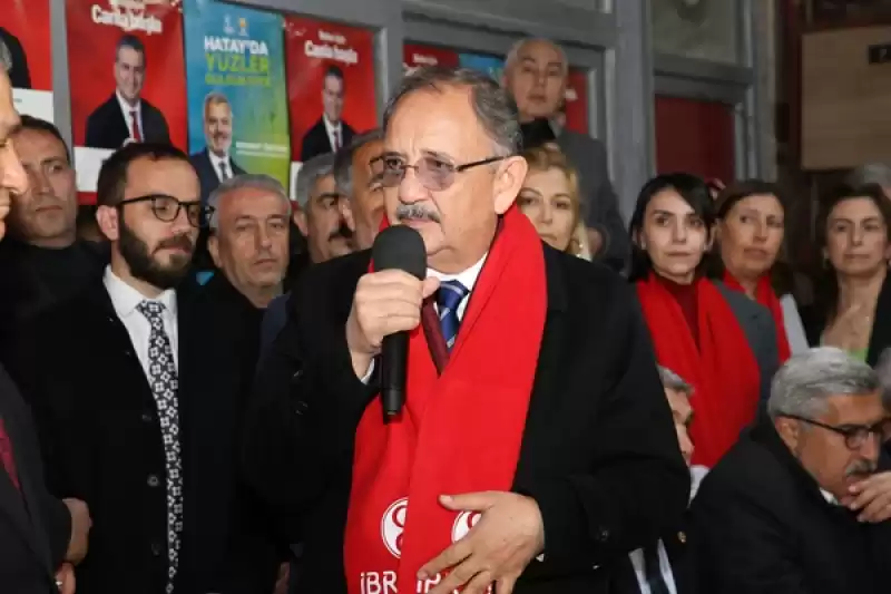 Bakan Özhaseki, Hatay Belen'de Seçim Koordinasyon Merkezini Ziyaret Etti: