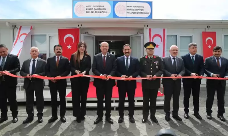 KKTC Cumhurbaşkanı Tatar, Hatay'da Okul Açılışına Katıldı: