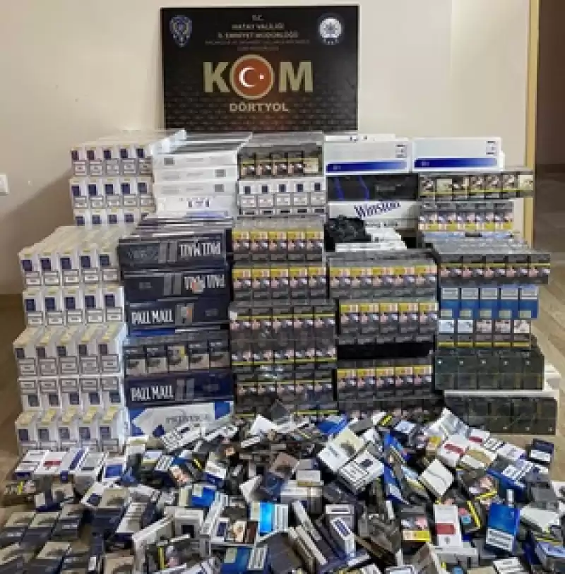 Hatay'da 7 Bin 340 Paket Gümrük Kaçağı Sigara Ele Geçirildi