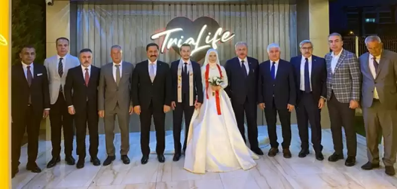 Vali Masatlı TBMM Eski Başkanı Şentop'un Kızının Düğününe Katıldı