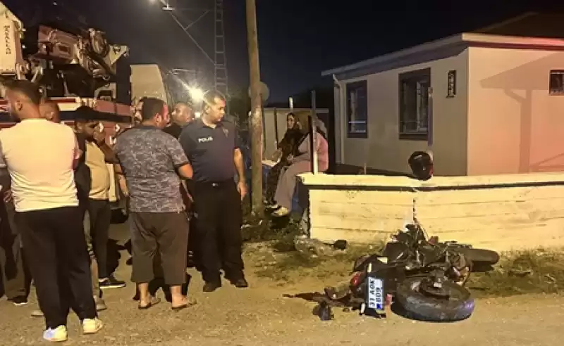 Hatay’da Vinçle çarpışan Motosikletin Sürücüsü öldü