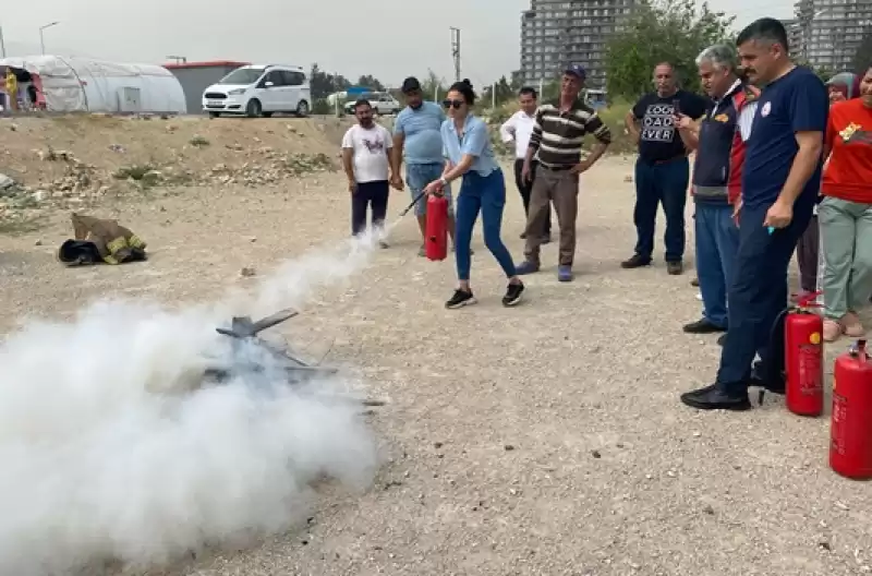 HBB, Konteyner Kentlerde Ve öğrenci Yurtlarında Yangın Tatbikatı Yaptı