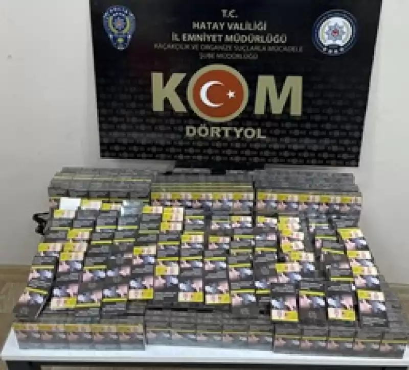 Hatay'da 3 Bin 10 Paket Kaçak Sigara Ele Geçirildi