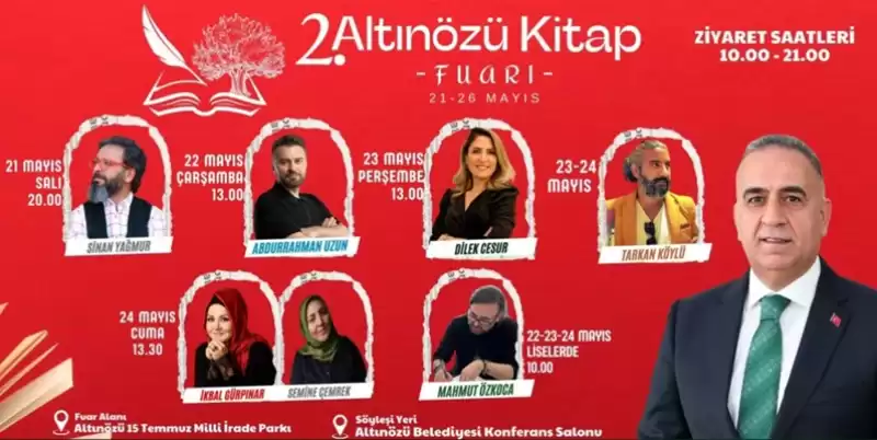 Altınözü 2. Kitap Fuarı’na Katılacak İsimler Belli Oldu