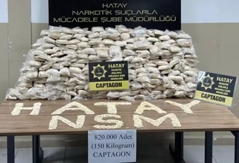 Hatay'da 820 Bin Uyuşturucu Hap Ele Geçirildi