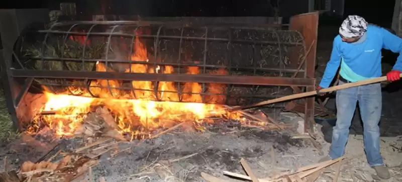 Taze Buğday Başakları Odun Ateşinde Firiğe Dönüşüyor