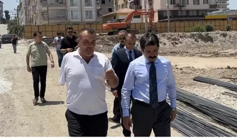 İskenderun'da Depremzedeler Için Yapımına Başlanan Konut Ve Iş Yerlerinde Inceleme