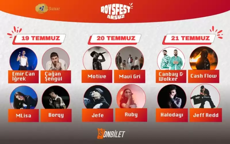 Kesintisiz Müzik Festivaline Hazır Mısınız? Roys Fest Arsuz Seni çağırıyor