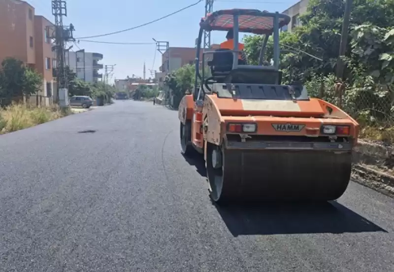 İskenderun Bekbele Mahallesinde Sıcak Asfalt çalışmaları Devam Ediyor!