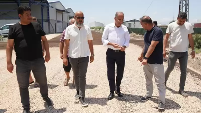 Başkan Yapar, Güzelburç Mahallesi’ndeki Yol çalışmalarını Inceledi