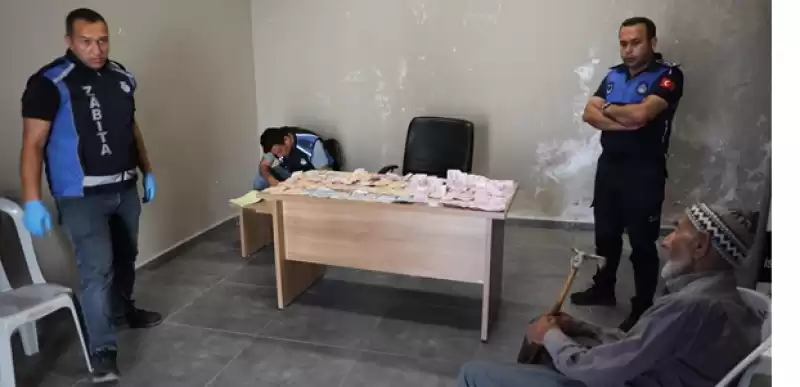 Hatay'da Zabıtanın Yakaladığı Dilencinin üzerinden 19 Bin 765 Lira çıktı