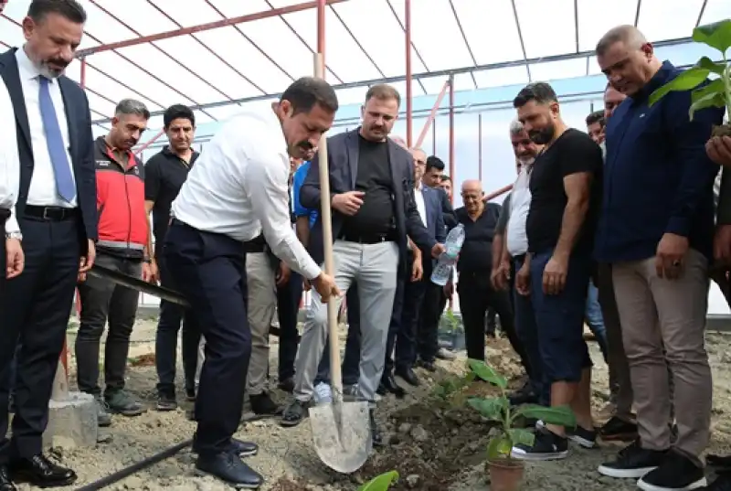 Arsuz'da Yeni Oluşturulan 20 Dekarlık Muz Serası Açıldı