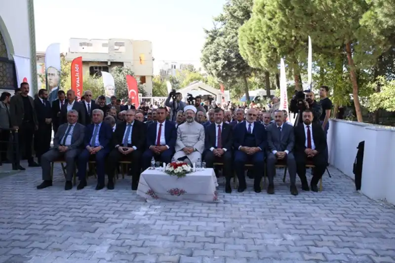 Diyanet İşleri Başkanı Erbaş, Hatay'da Yapımı Tamamlanan 40 Caminin Açılışına Katıldı