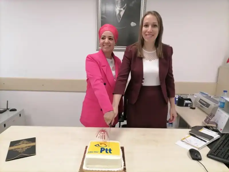 İskenderun'da PTT'den Müşterisine Kuruluş Yıl Dönümü Hediyesi