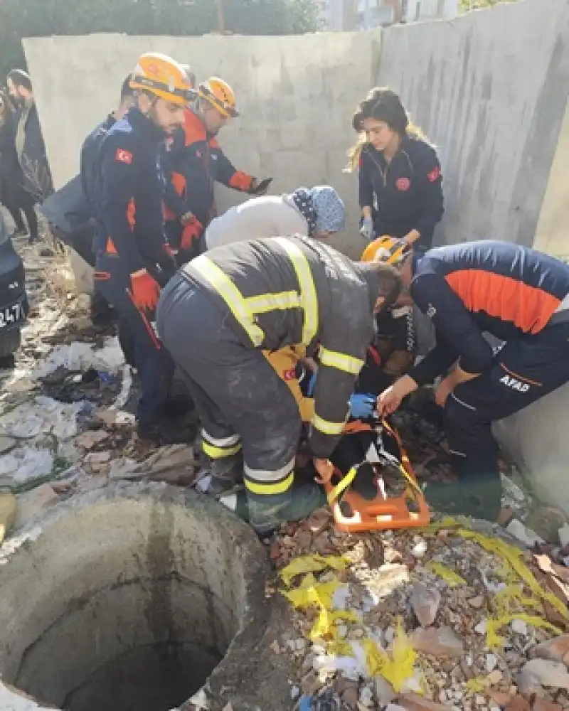 Hatay'da Kuyuya Düşen Kişi Kurtarıldı
