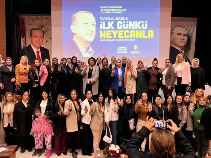 AK Parti Samandağ İlçe Kadın Kolları 7. Olağan Kongresi Yapıldı