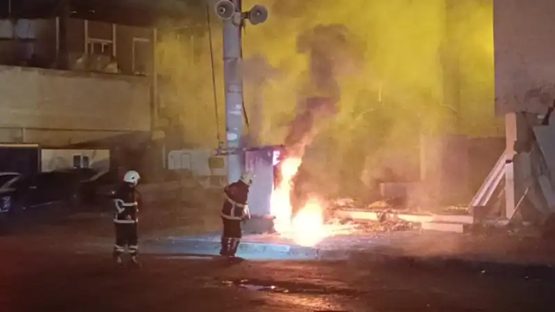Hatay'da Trafoda çıkan Yangın Söndürüldü