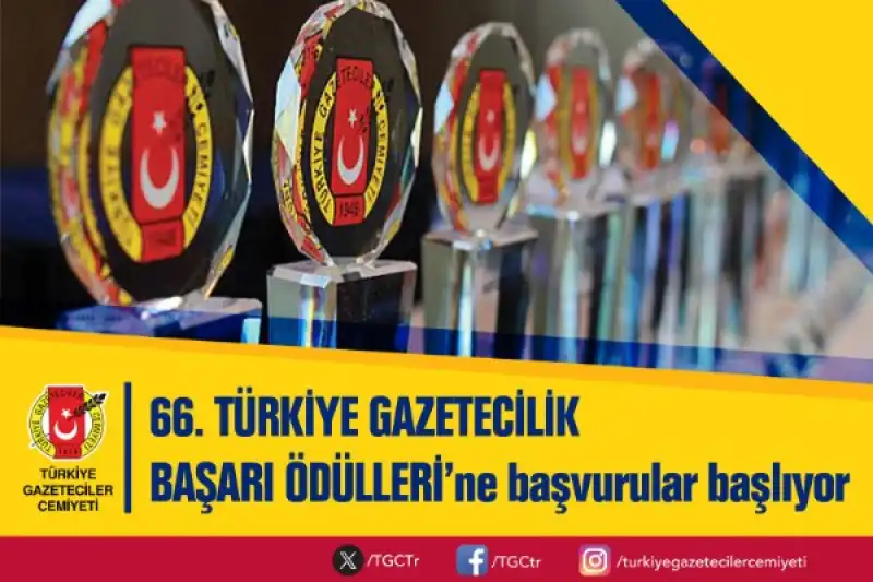TGC Türkiye Gazetecilik Başarı Ödülleri’ne Başvurular Başlıyor
