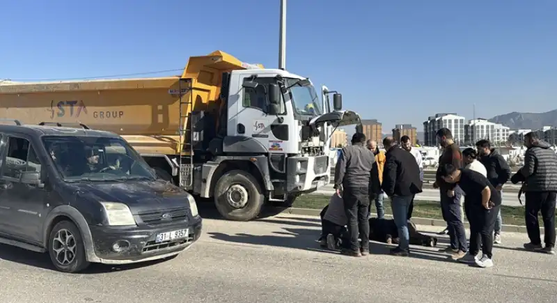 Hatay'da Hafriyat Kamyonunun çarptığı Yaya Ağır Yaralandı