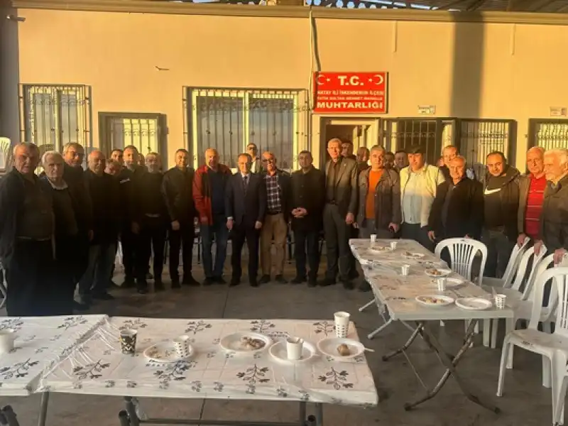 İskenderun İlçe Emniyet Müdürü Güneş Muhtarlar Ve Vatandaşlarla Görüştü