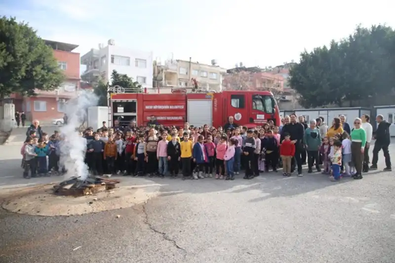 HBB İtfaiyesi’nden Minik öğrencilere Yangın Eğitimi 
