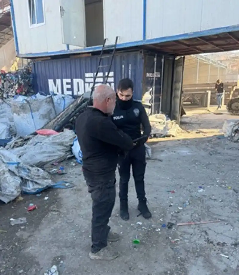 Hatay İskenderun'da Hurdacılara Yönelik Denetim Yapıldı