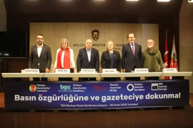 TGC, TGS, TÜRKYAYBİR, TYS, PEN Türkiye Ortak Toplantı Düzenledi “Basın Özgürlüğüne Ve Gazeteciye Dokunma!” çağrısı Yapıldı