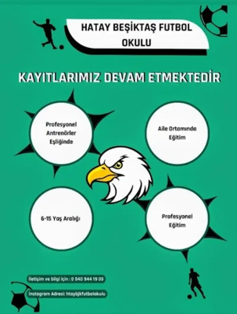 Hatay Beşiktaş Futbol Okulu’nda Kayıtlar Devam Ediyor